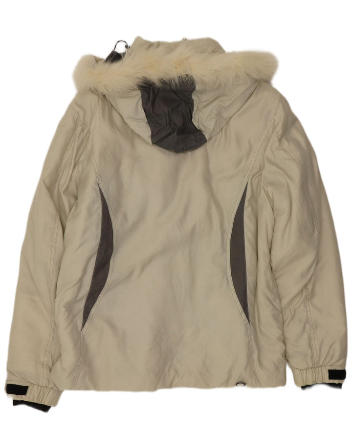 Colmar Skijakke med hætte til mænd IT 46 Small Beige Colourblock