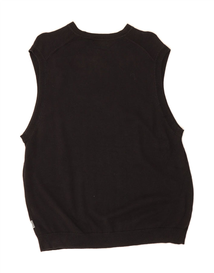 IZOD Mens Vest Tank Top Medium Black Cotton Vintage Izod and Second-Hand Izod from Messina Hembry 