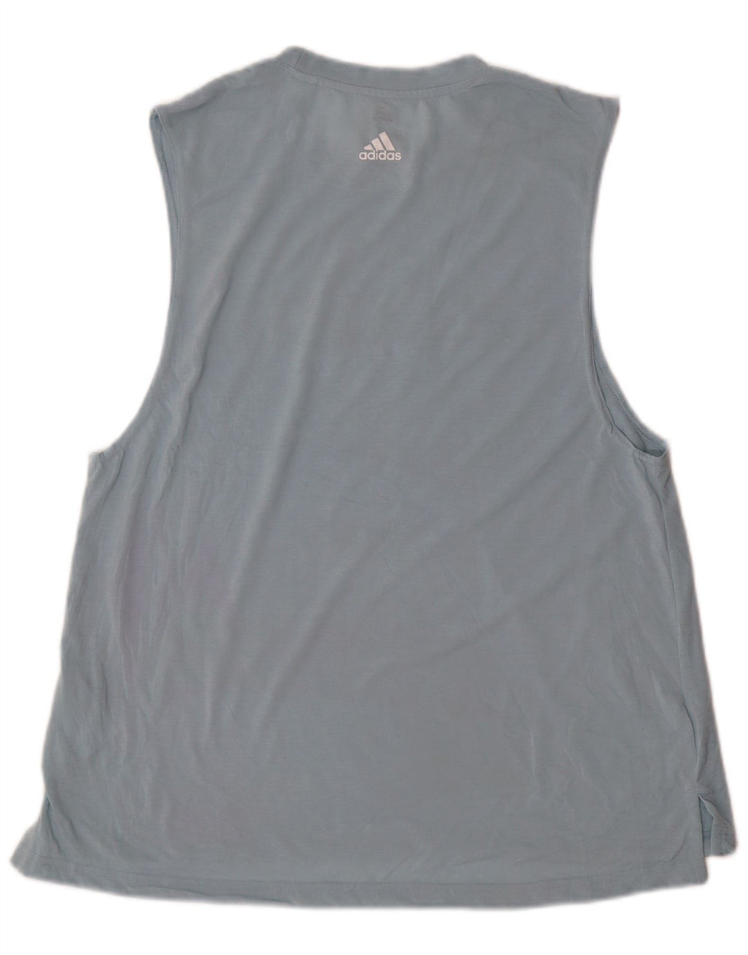 Adidas Dame Grafisk Vest Top UK 16/18 Large Blue Polyester Sports