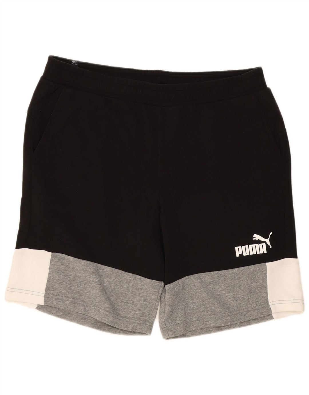 Puma Herre Sportshorts 2XL Sort Colourblock Bomuld