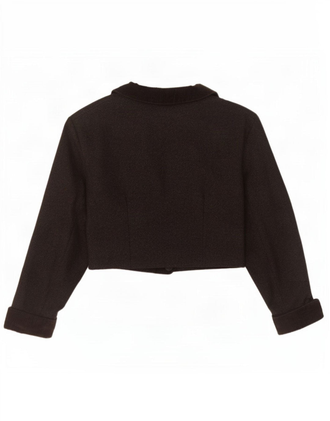 Swinger Dame Dobbeltradet Bolero Jakke IT 44 Mellemgrå Uld