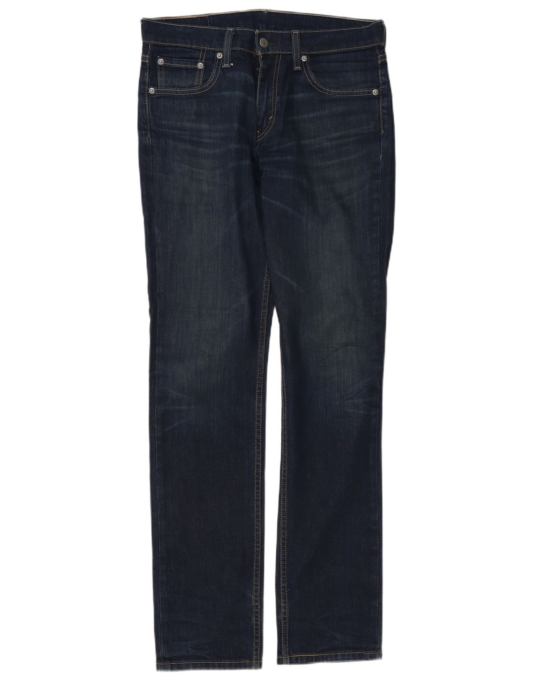 LEVI'S Herre 511 Slim Jeans W30 L34 Marineblå Bomuld