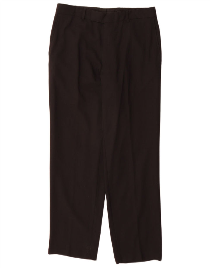 Hugo Boss Herre Lige jakkesæt bukser IT 48 Medium W32 L32 Sort