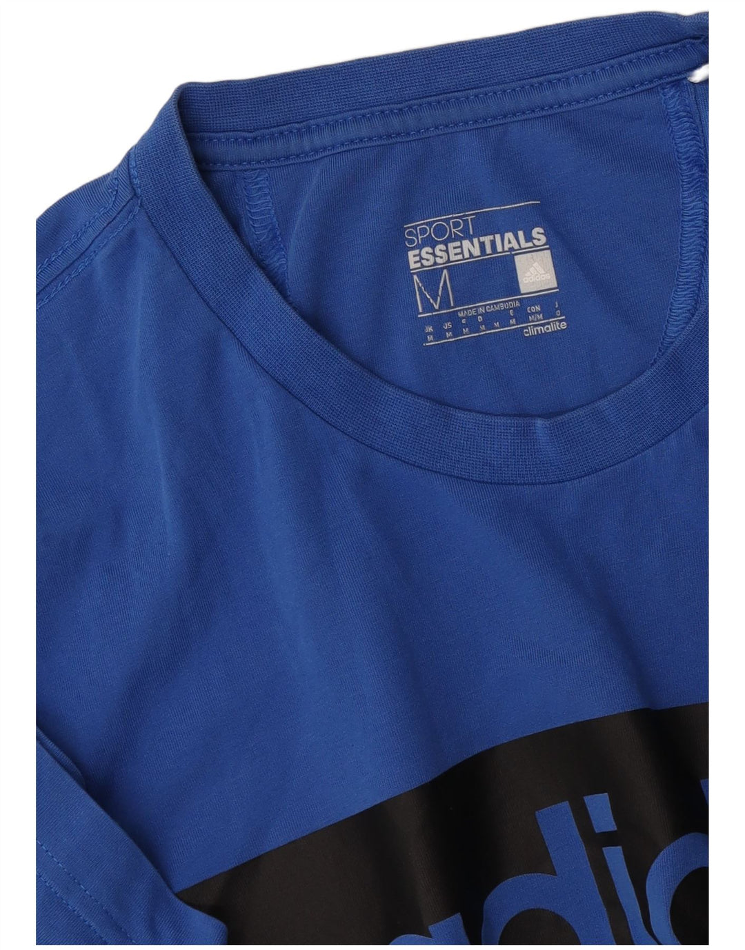Adidas Herre Climalite grafisk T-shirt top mellemblå