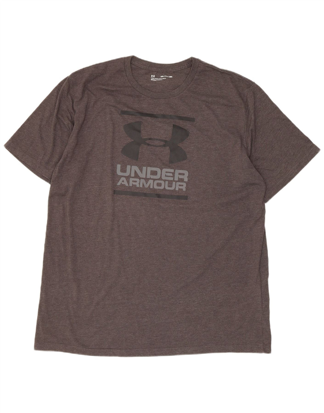 Under Armour Herre Grafisk T-Shirt Top 2XL Grå Bomuld