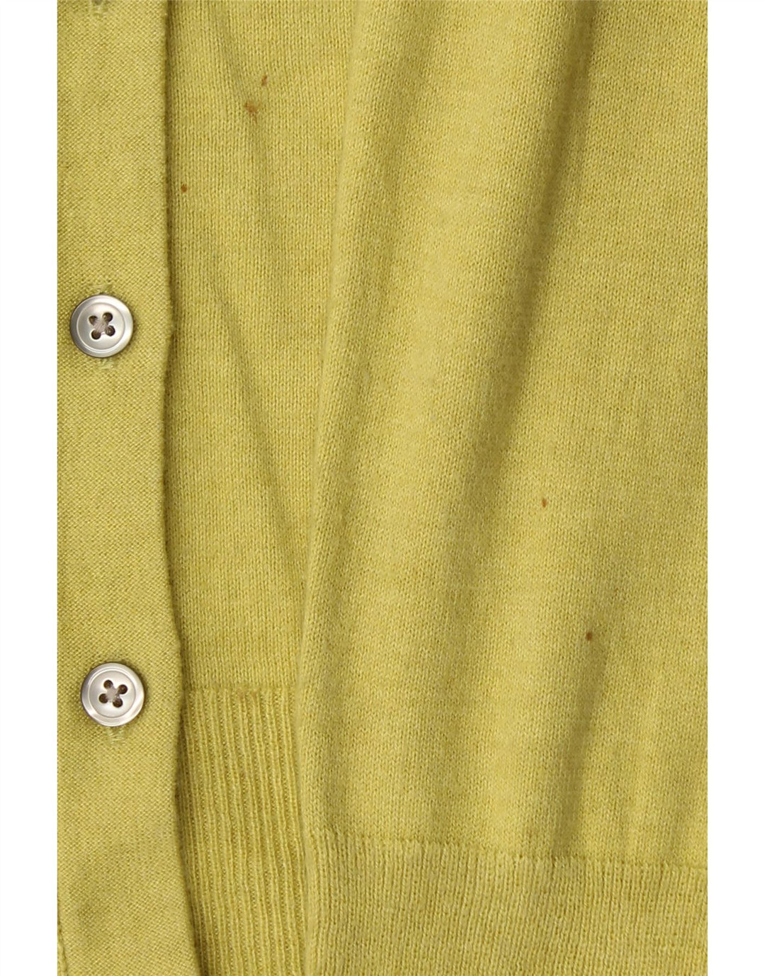 EDDIE BAUER Womens Cardigan Sweater UK 10 Small Yellow Cotton Vintage Eddie Bauer and Second-Hand Eddie Bauer from Messina Hembry 