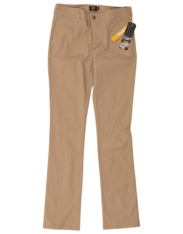 Lee Lige Chinobukser til kvinder US 3 Small W30 L30 Beige Bomuld
