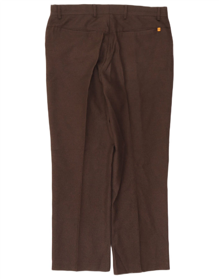 Farah Straight Casual Bukser til mænd W36 L29 brun polyester