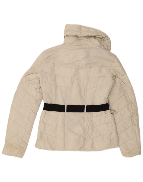 Guess Polstret jakke til kvinder UK 12 Medium Off White Polyamid