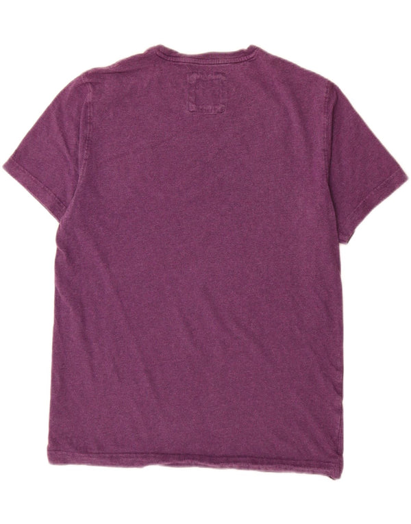 Besætningstøj Herre T-shirt Top Medium Lilla Bomuld