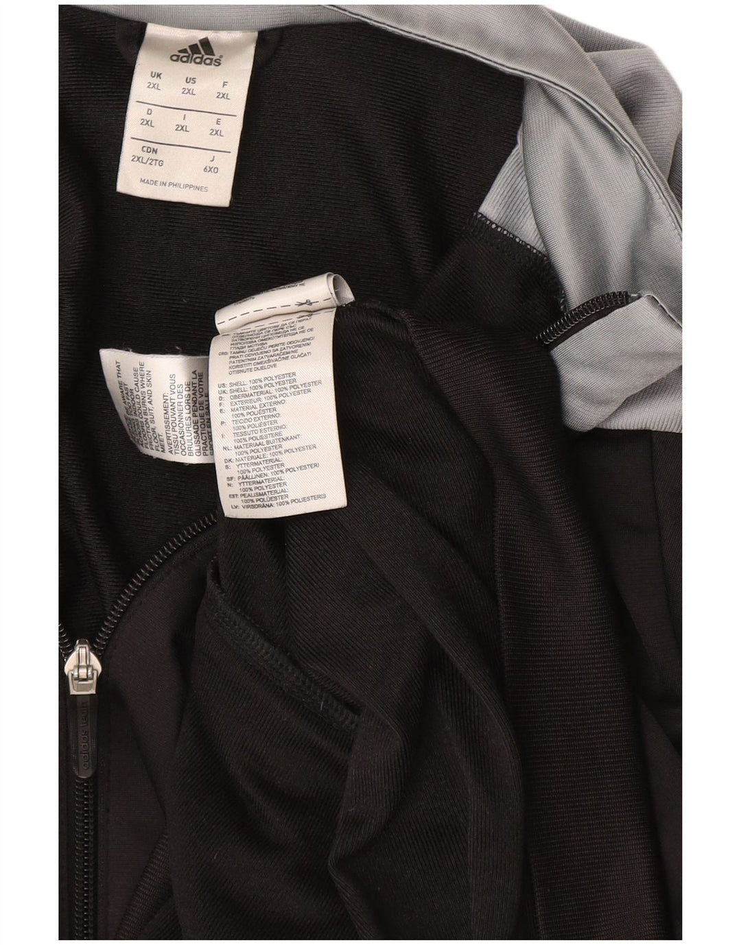 Adidas Træningsdragt til mænd Top jakke 2XL Sort Colourblock Polyester