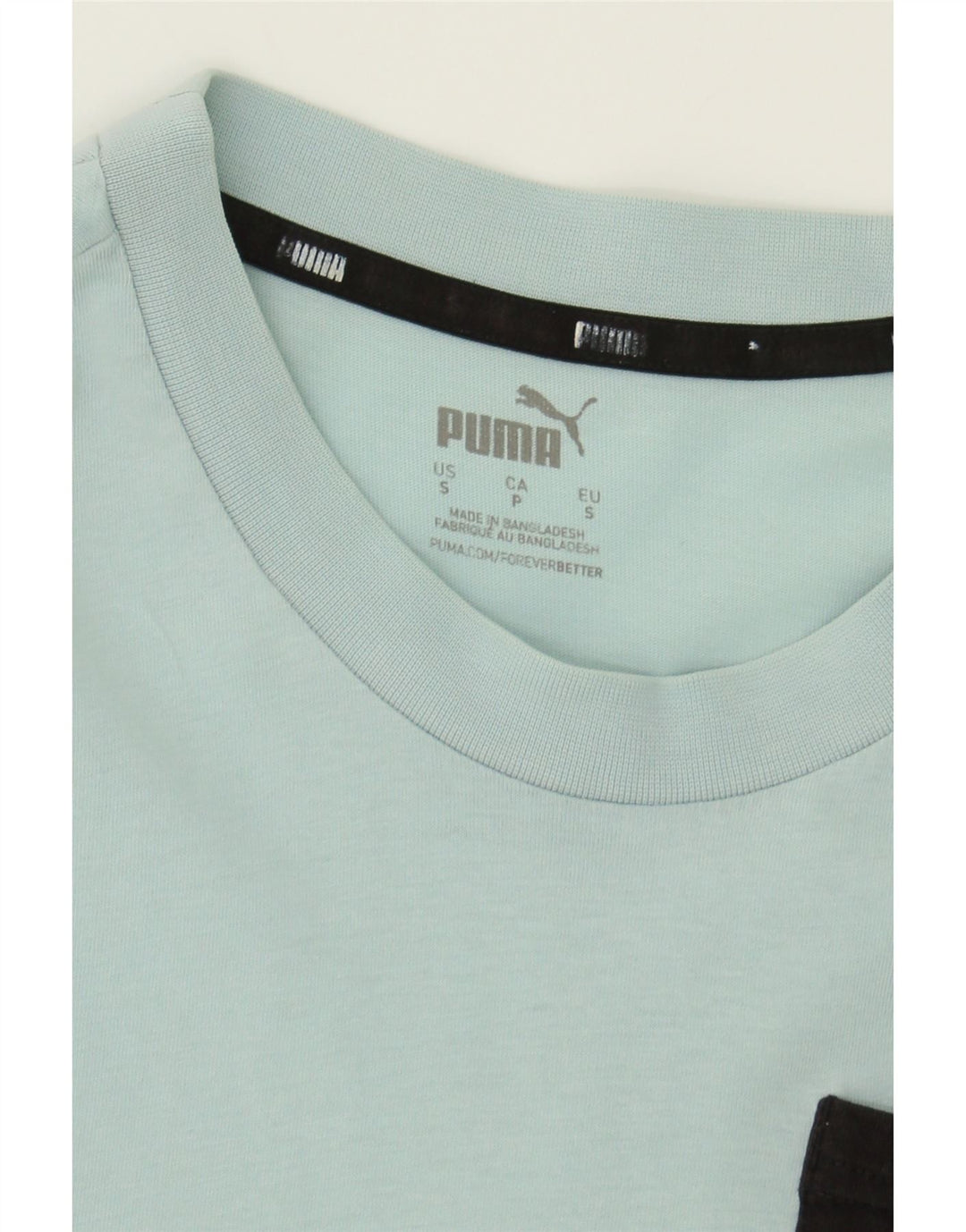 PUMA Mens Graphic T-Shirt Top Small Blue Cotton Vintage Puma and Second-Hand Puma from Messina Hembry 
