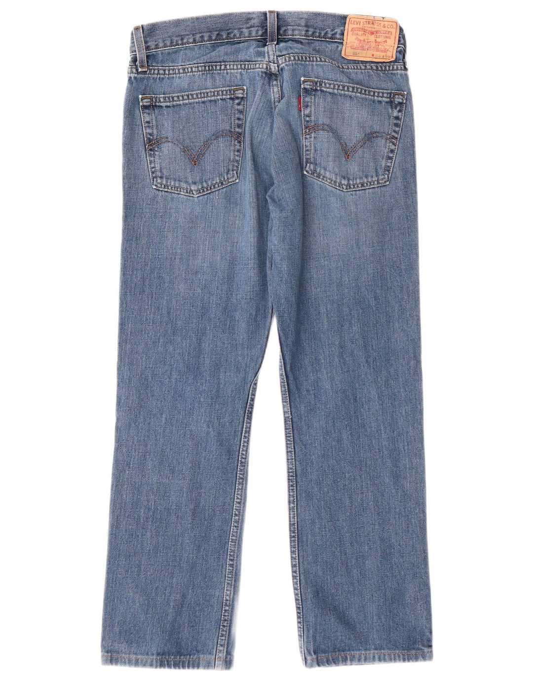 Levi's Herre 514 Slim Straight Jeans W34 L27 Blå Bomuld