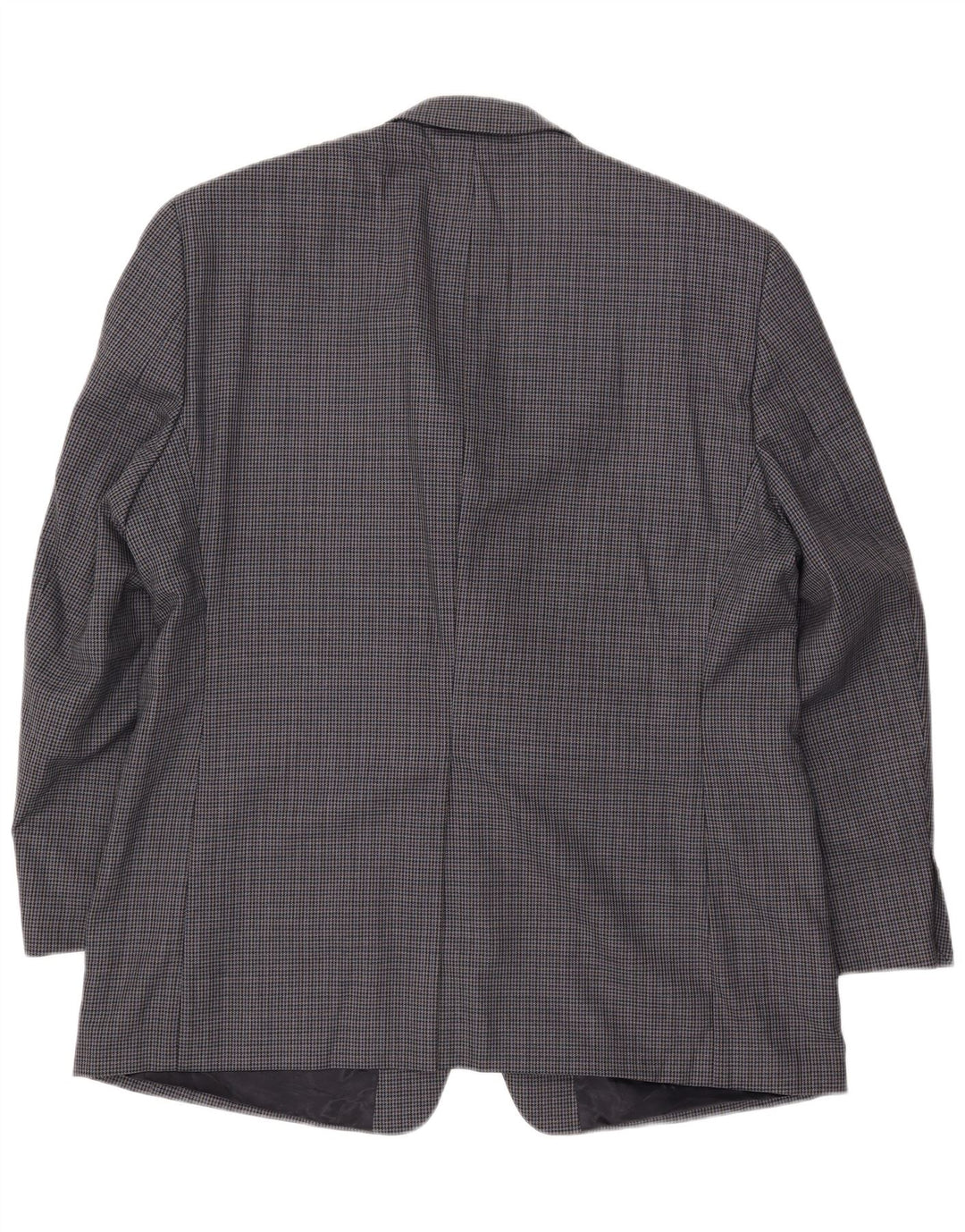 Chaps Herre 2-knaps blazerjakke UK 44 2XL Marineblå Houndstooth Uld