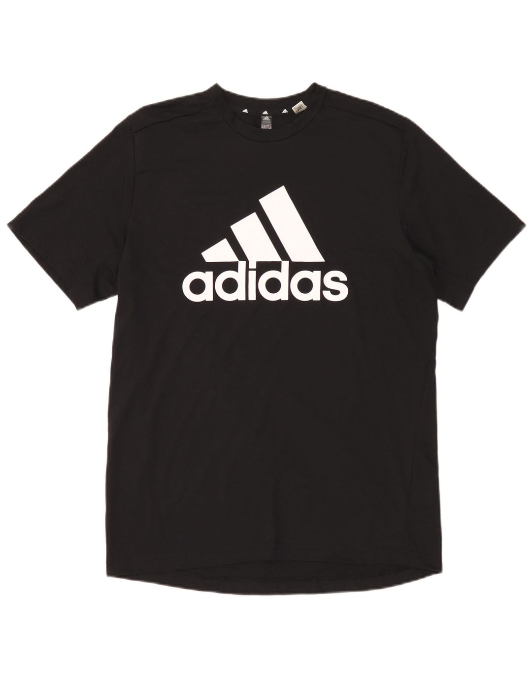 Adidas Herre Aeroready Grafisk T-Shirt Top Medium Sort Polyester