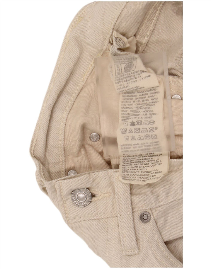 Levi's Dame Højhøjde Løse Jeans W27 L31 Beige Bomuld