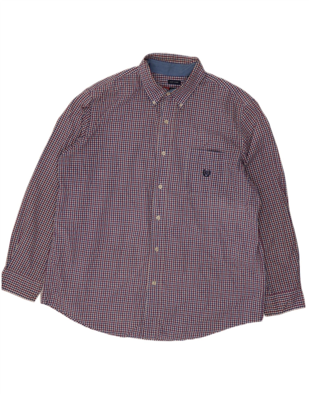 Chaps Herreskjorte XL Blå Gingham Bomuld
