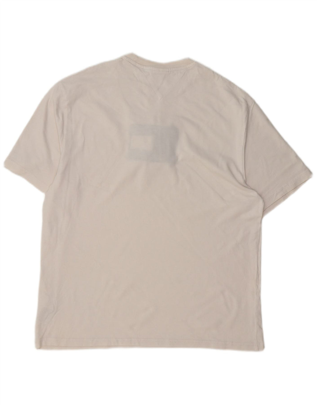 TOMMY HILFIGER Herre grafisk T-shirt Top Lille hvid bomuld
