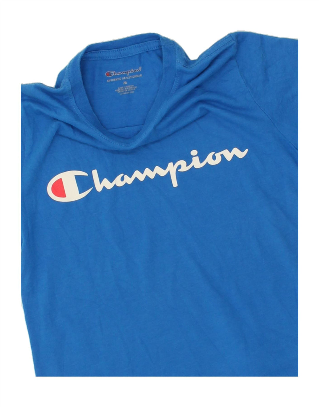 CHAMPION Boys Graphic T-Shirt Top 9-10 Years Medium  Blue Cotton Vintage Champion and Second-Hand Champion from Messina Hembry 