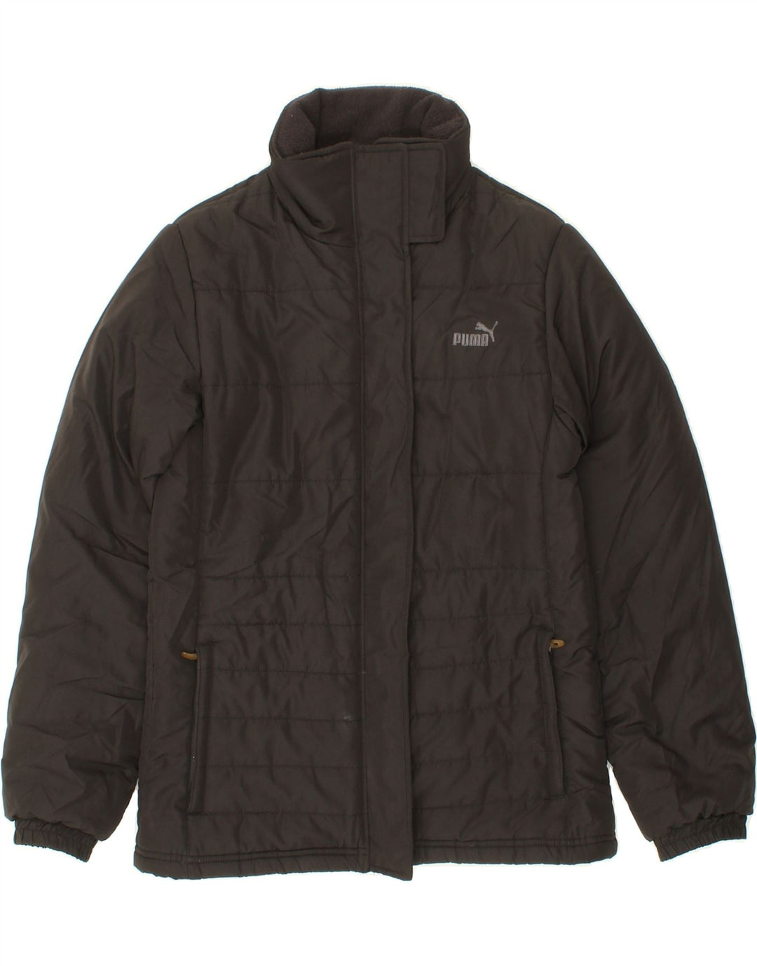 PUMA Womens Padded Jacket UK 8 Small Black Polyester Vintage Puma and Second-Hand Puma from Messina Hembry 