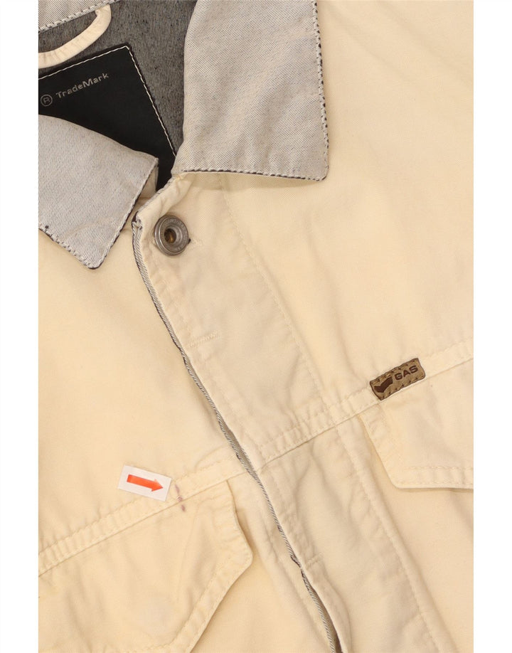 GAS Dame denimjakke UK 18 XL Off White Colourblock