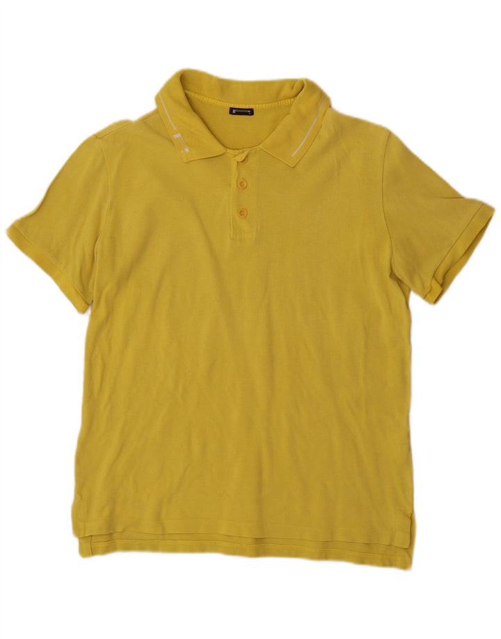 Pirelli herre poloshirt Medium gul bomuld