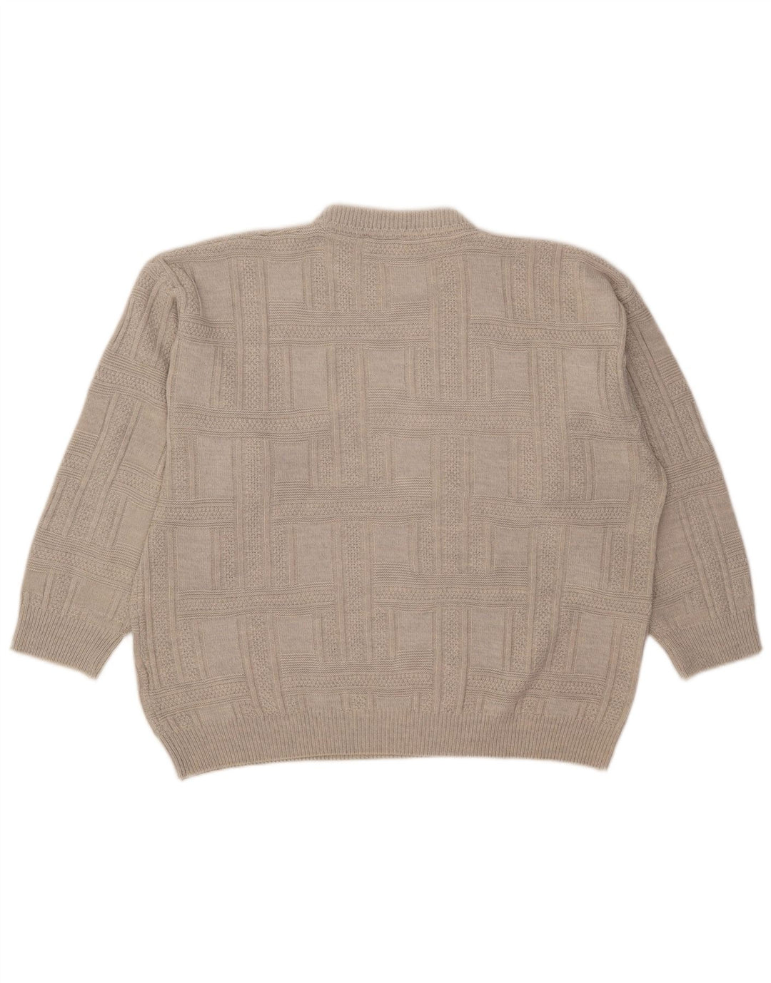 Nick Taylor Herre Crew Neck Jumper Sweater XL Grå Akryl