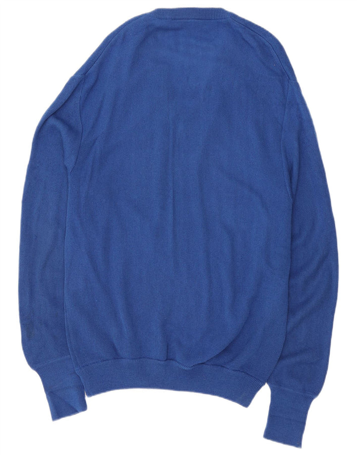 Lacoste Herre V-hals sweater mellemblå akryl