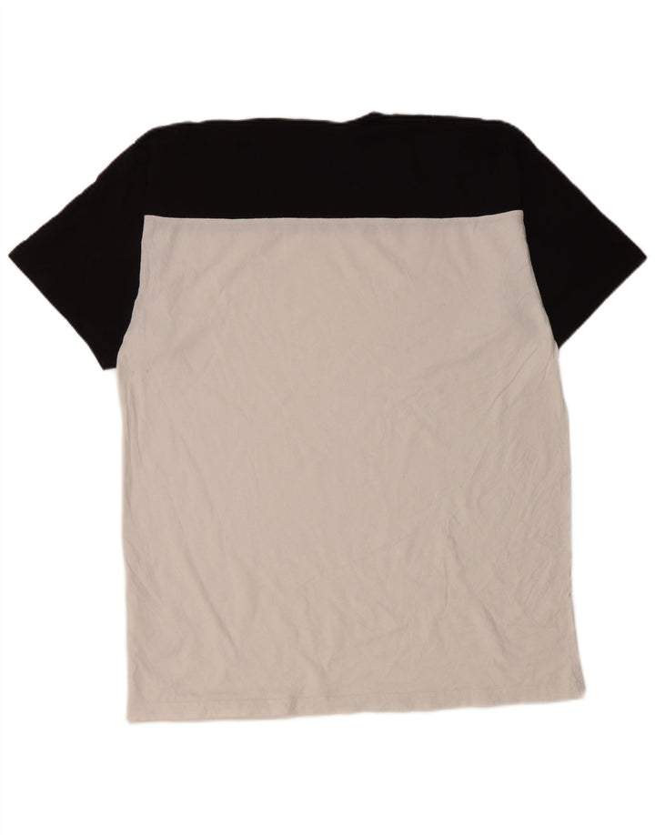 Vans Herre T-Shirt Top Stor Hvid Colourblock Bomuld