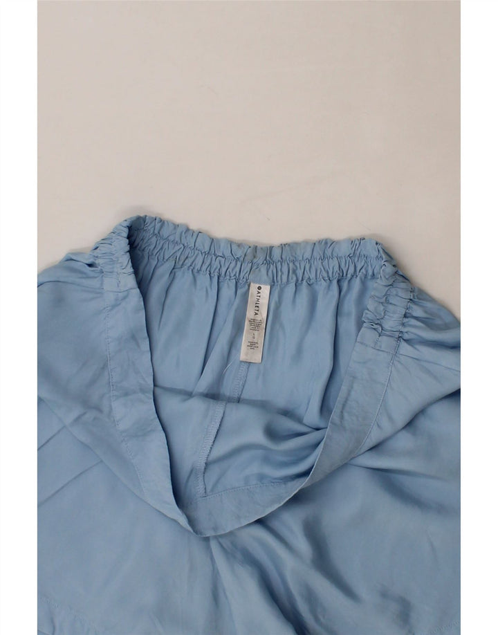 ATHLETA Womens High Waist Hot Pants Large W34 Blue Cupro Vintage Athleta and Second-Hand Athleta from Messina Hembry 
