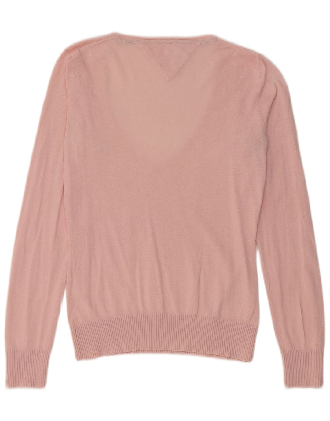 Tommy Hilfiger Dame V-hals sweater UK 12 Medium Pink