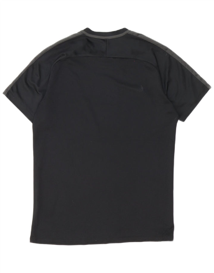 Nike Herre Dri Fit T-shirt Top Medium Sort Colourblock Polyester