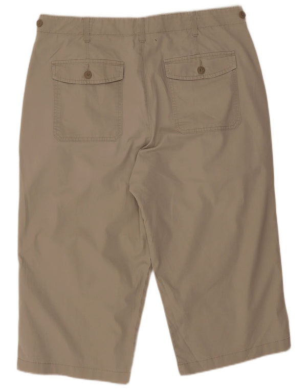 Marks & Spencer Herre Blue Harbor Bermuda Shorts W34 Stor Beige Bomuld