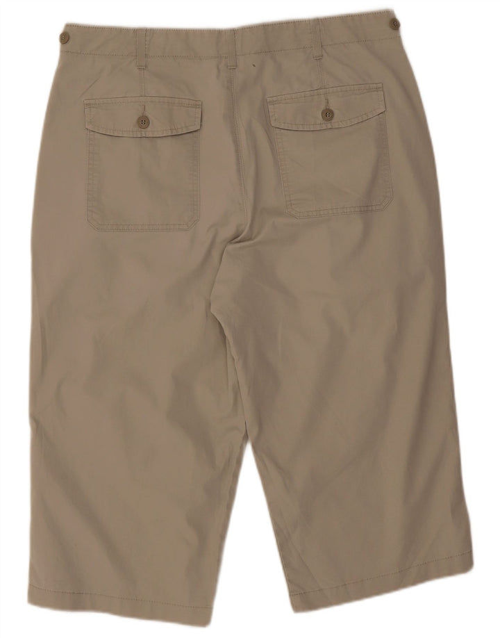 Marks & Spencer Herre Blue Harbor Bermuda Shorts W34 Stor Beige Bomuld
