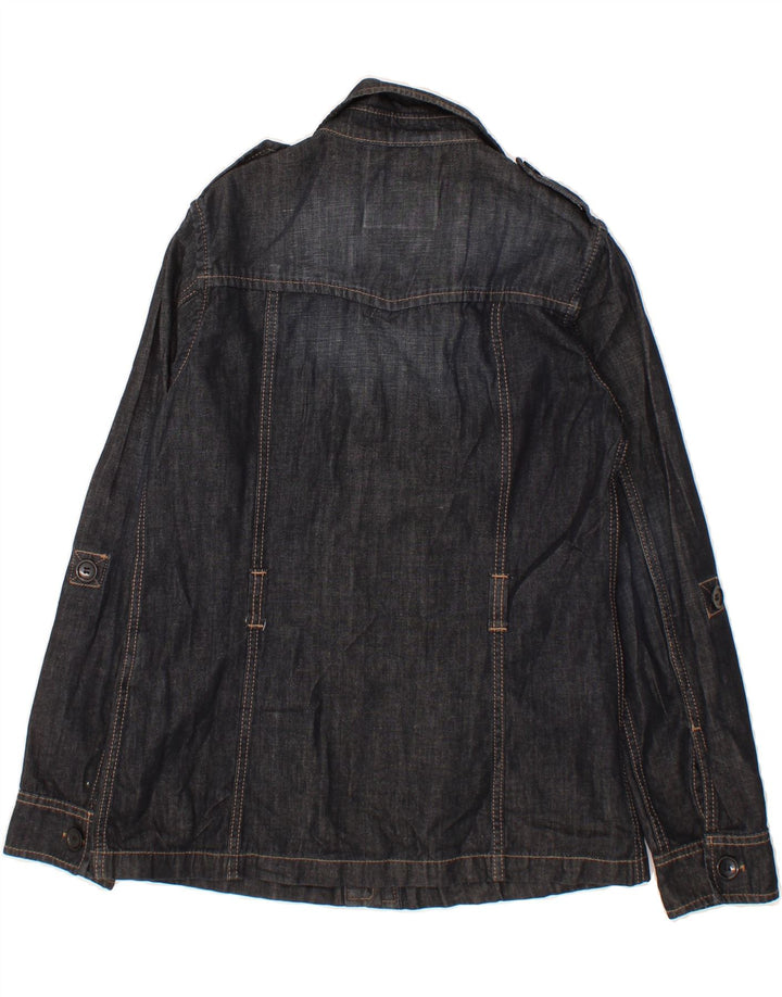 CERRUTI Womens Denim Jacket IT 44 Medium Black Cotton Vintage Cerruti and Second-Hand Cerruti from Messina Hembry 