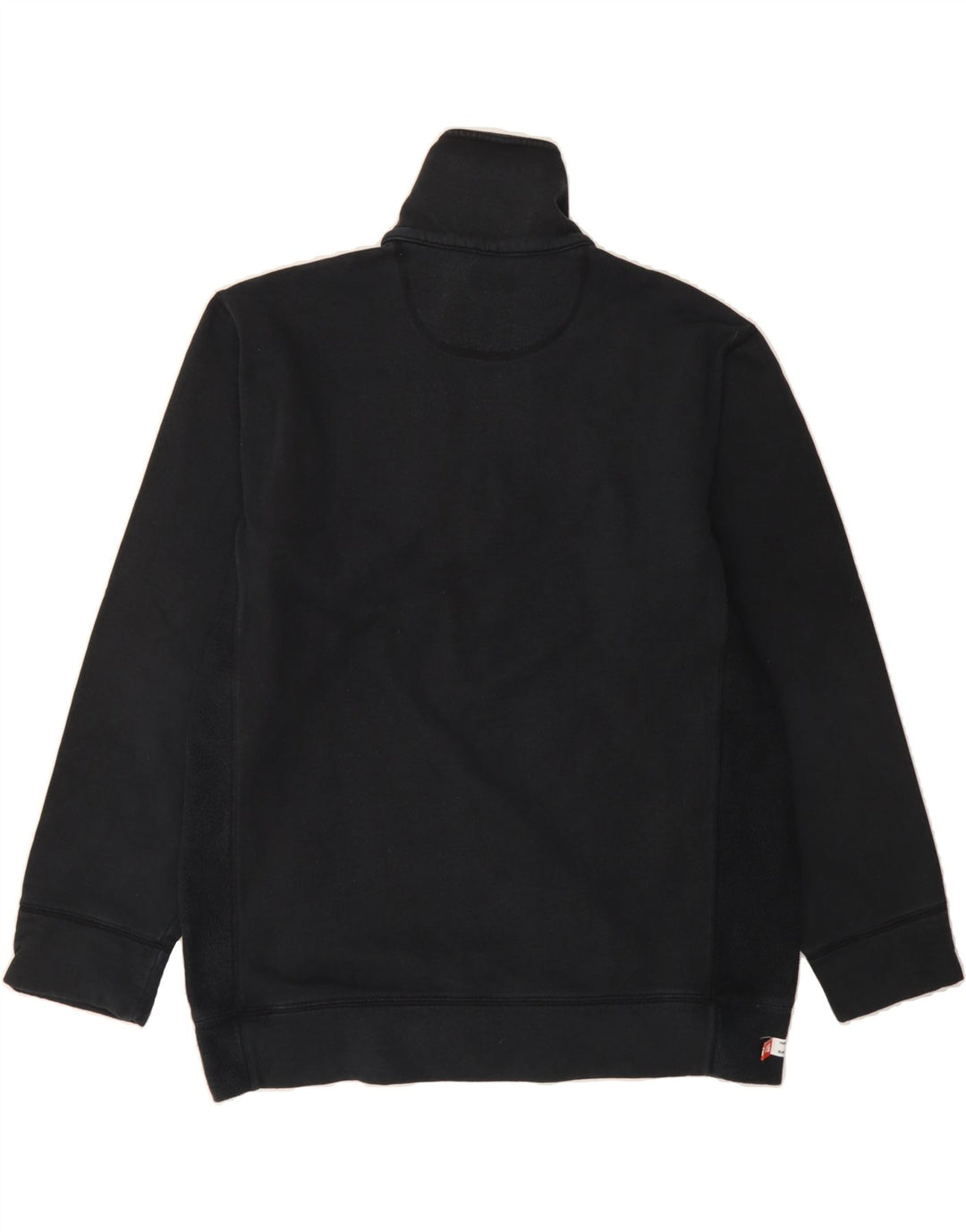 GAS Mens Zip Neck Sweatshirt Jumper Medium Black Cotton Vintage Gas and Second-Hand Gas from Messina Hembry 