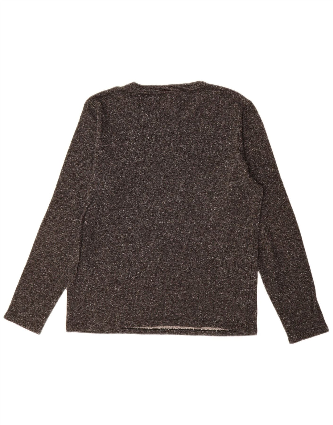 Vintage herre top langærmet stor grå bomuld