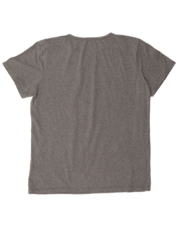 Tommy Hilfiger Dame T-Shirt Top UK 18 XL Grå Bomuld