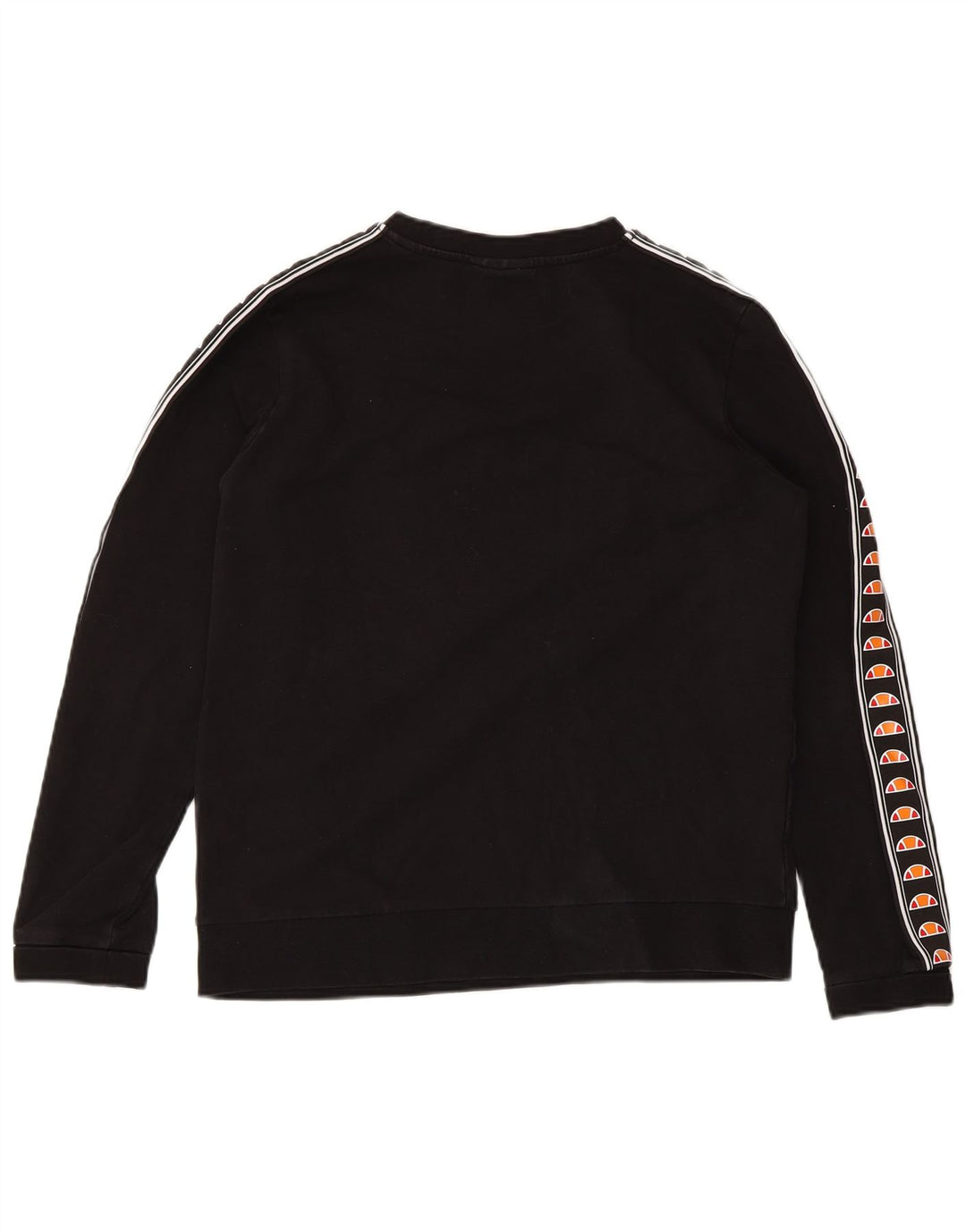 ELLESSE Womens Heritage Graphic Sweatshirt Jumper UK 14 Medium Black