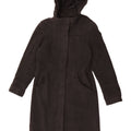 Topshop Dame Hætteoverfrakke UK 12 Medium Grey Flecked Wool