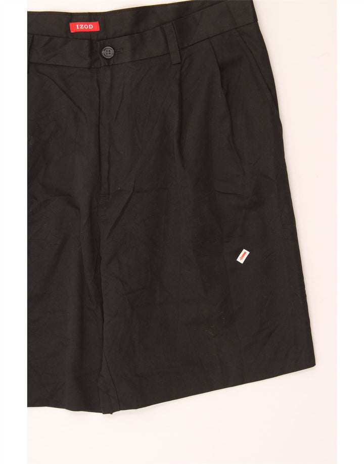 IZOD Mens Pegged Chino Shorts W36 Large  Black Polyester Vintage Izod and Second-Hand Izod from Messina Hembry 