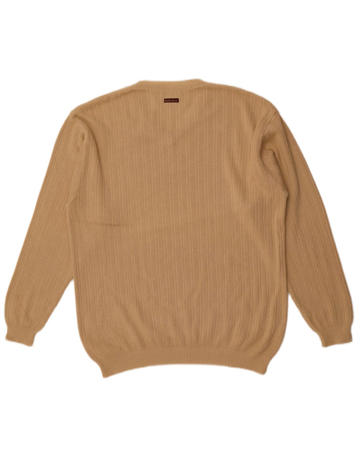 Marlboro Classics Herre V-hals sweater XL Beige Bomuld