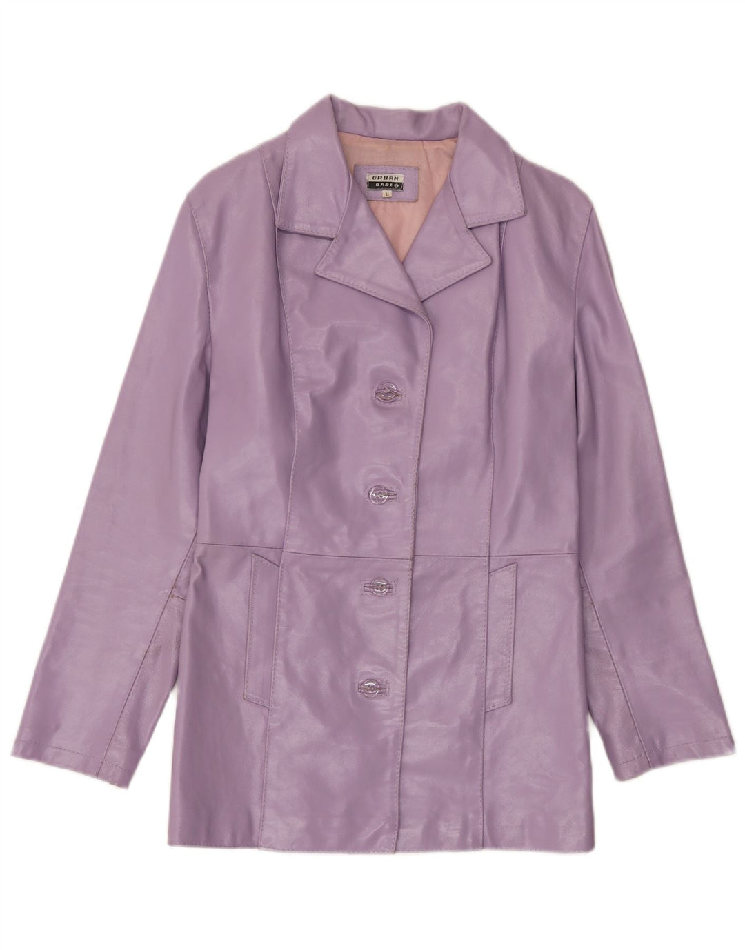 Vintage læderjakke til kvinder UK 14 Large Purple