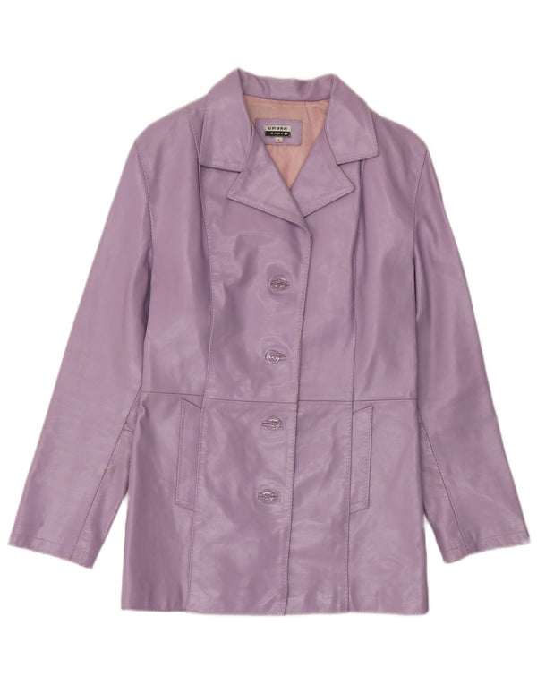 Vintage læderjakke til kvinder UK 14 Large Purple