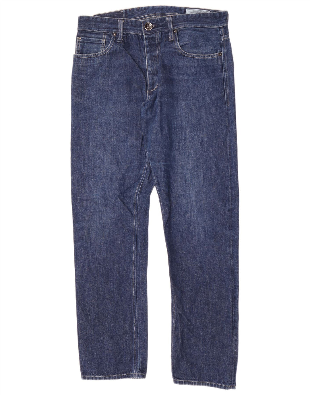 Jack & Jones Straight Jeans til mænd W34 L32 Blå Bomuld