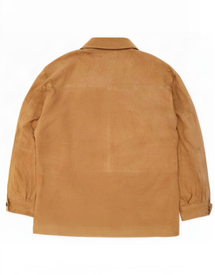 Simonetta Dame Ruskindsjakke UK 14 Medium Beige Læder
