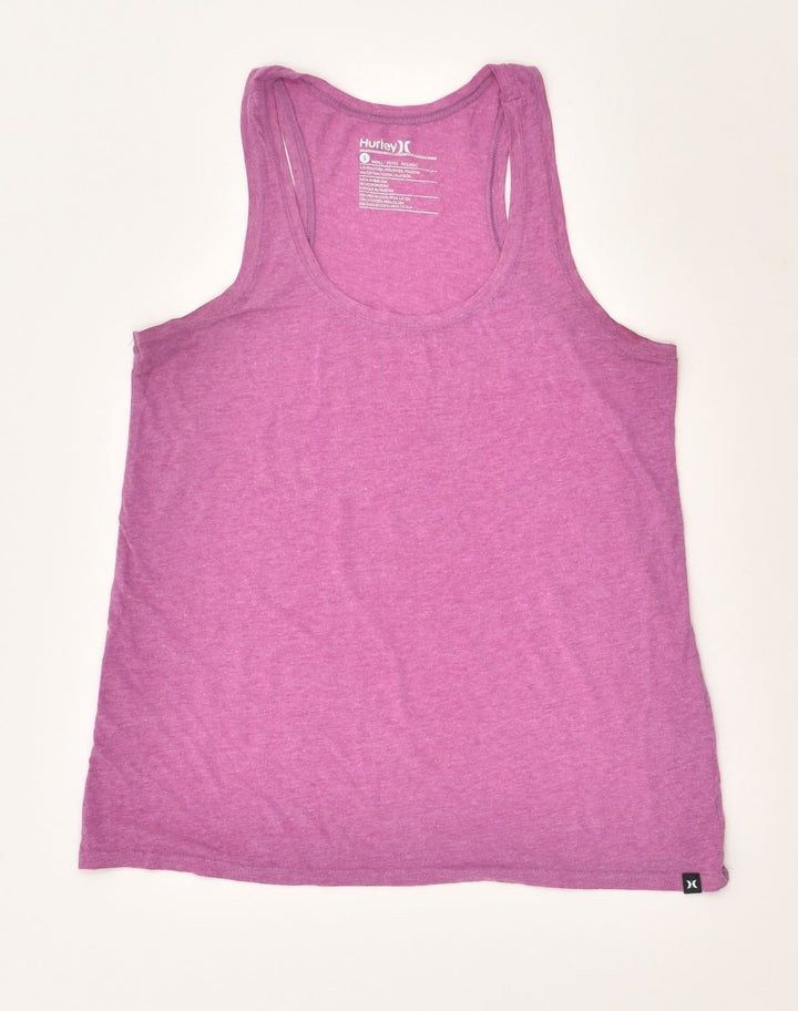 HURLEY Womens Vest Top UK 8 Small Purple Polyester Vintage Hurley and Second-Hand Hurley from Messina Hembry 