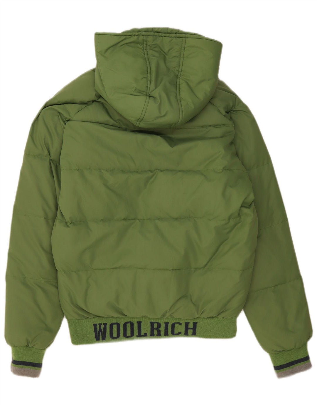 Woolrich drenge grafisk polstret hættejakke 13-14 år Grøn