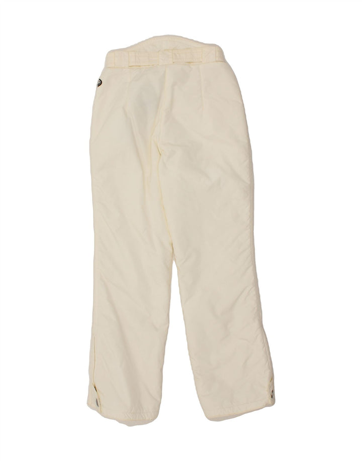 ALASKA Womens Ski Trousers EU 36 Small  Off White Polyamide Vintage Alaska and Second-Hand Alaska from Messina Hembry 