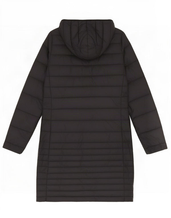 Puffa Dame Hooded Polstret Frakke UK 8 Small Black Nylon